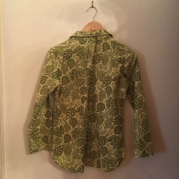 Green Floral Blouse - Picture 4 of 5